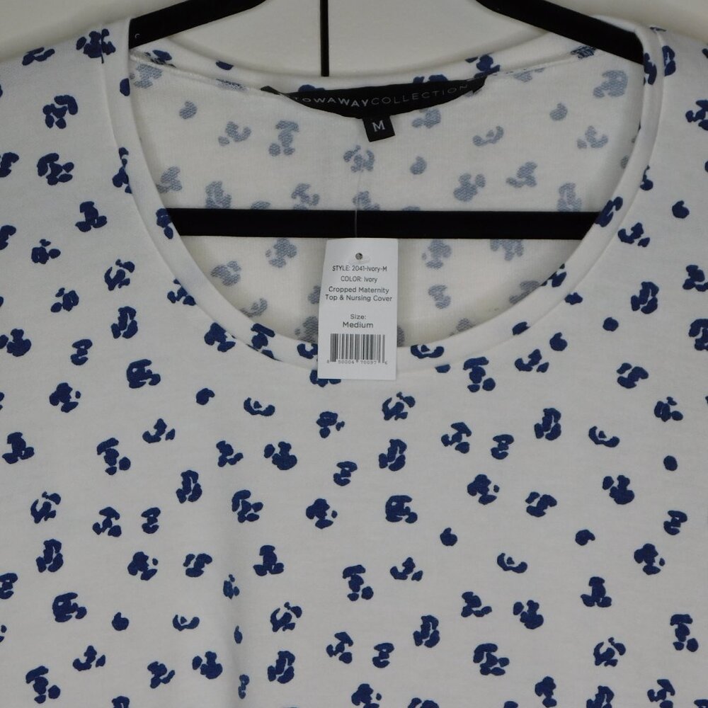 Stowaway Collection Cropped Maternity Top & Nursing Cover | NWT | Medium